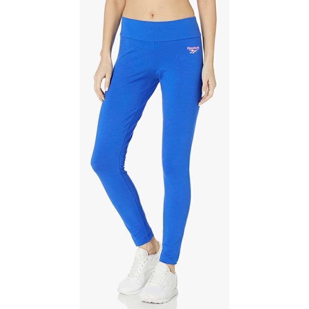 Reebok Women's Classic Vector Logo Legging, Humble Blue SZ S‎